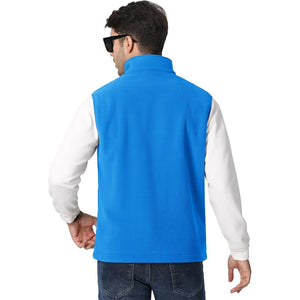 TACVASEN Azure Fleece Vest Sleeveless Outdoor Hiking Jacket
