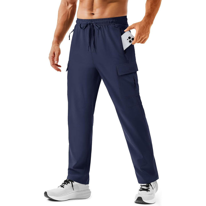 Men's Hiking Cargo Pants Quick Dry Water Resistant Travel Pants - AB25M3313