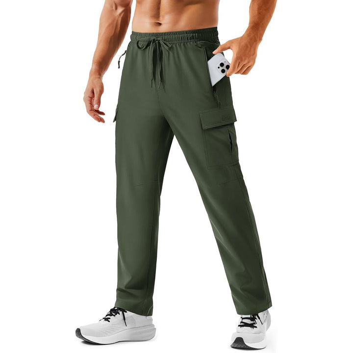 Men's Hiking Cargo Pants Quick Dry Water Resistant Travel Pants - AB25M3313