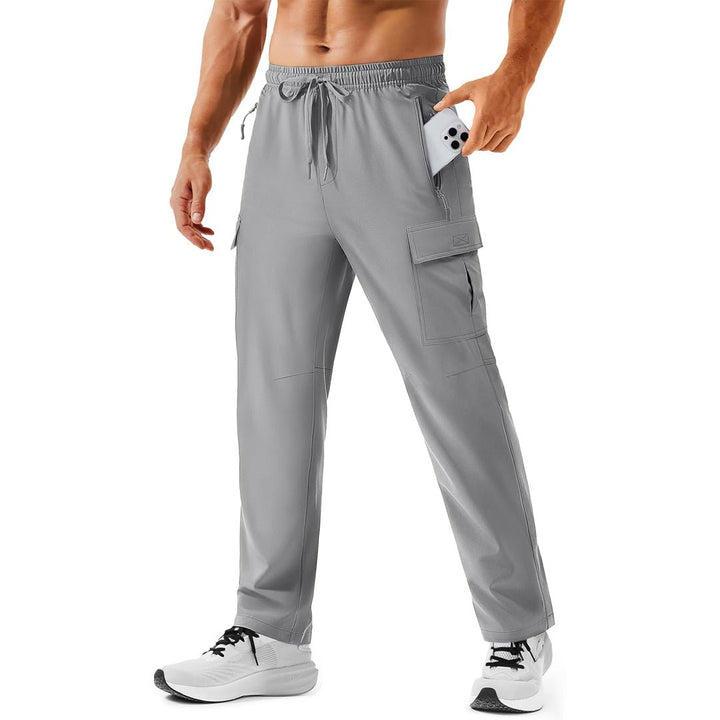 Men's Hiking Cargo Pants Quick Dry Water Resistant Travel Pants - AB25M3313