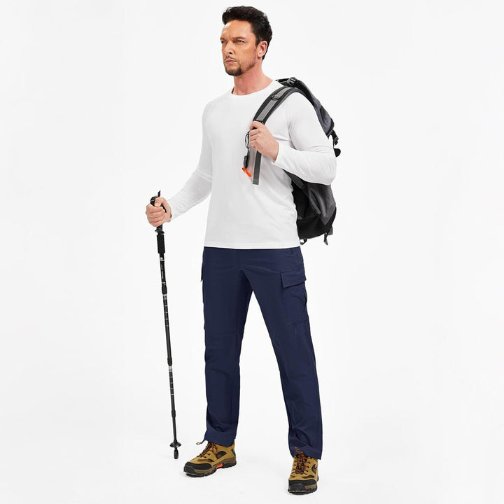 Men's Hiking Cargo Pants Quick Dry Water Resistant Travel Pants - AB25M3313