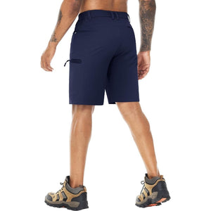 TACVASEN Navy Men's Hiking Cargo Shorts 10 Inch Lightweight Outdoor Work Travel Shorts