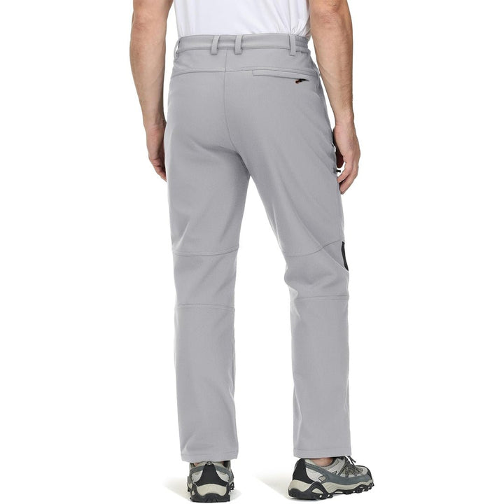 Men's Hiking Fleece Lined Reinforced Knees Softshell Pants - 996D