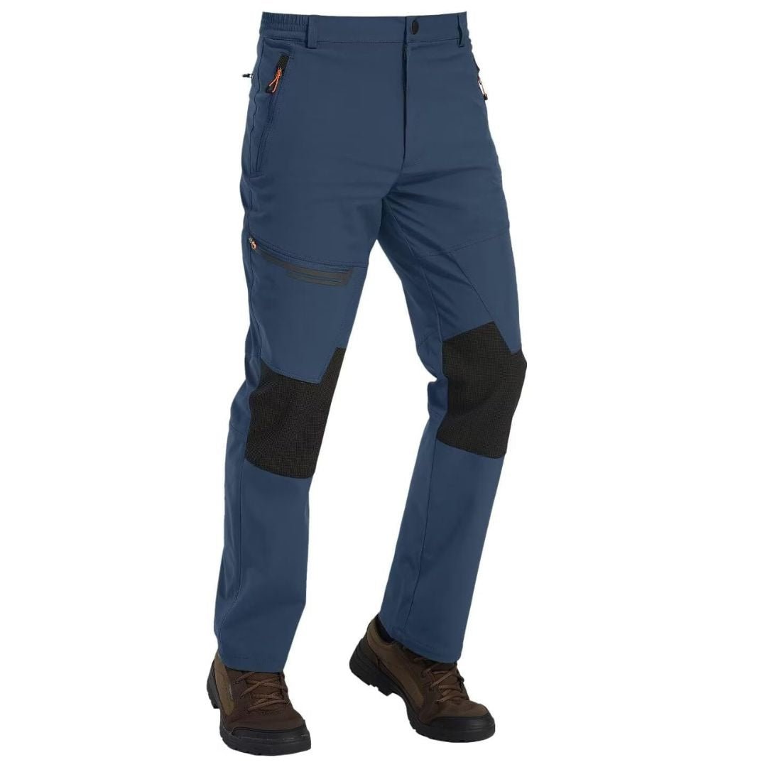 TACVASEN Dark Blue Men's Fleece Lined Windproof Water Resistant Ski Pants