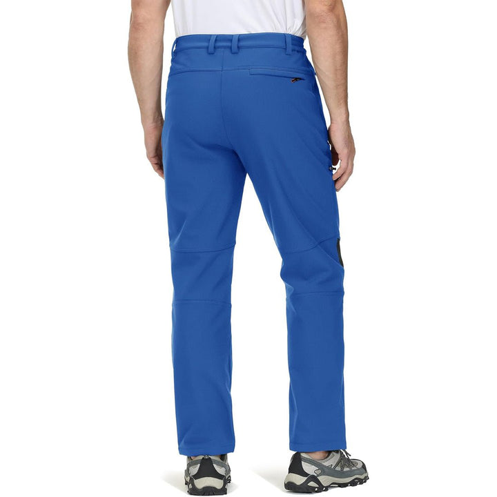 Men's Hiking Fleece Lined Reinforced Knees Softshell Pants - 996D