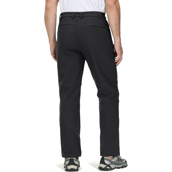 Men's Hiking Fleece Lined Reinforced Knees Softshell Pants - 996D