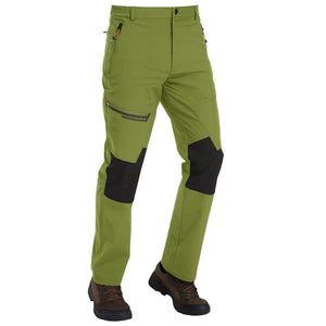 TACVASEN Bright Green Men's Fleece Lined Windproof Water Resistant Ski Pants