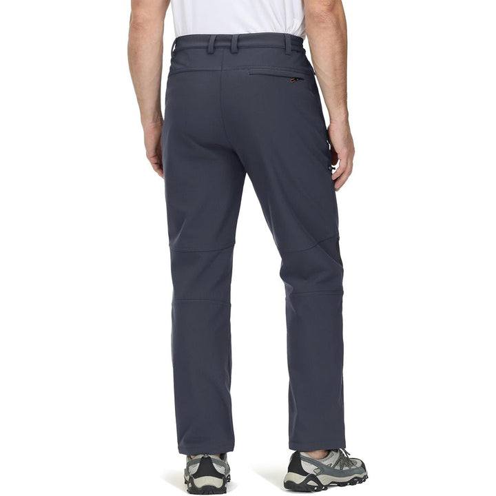 Men's Hiking Fleece Lined Reinforced Knees Softshell Pants - 996D