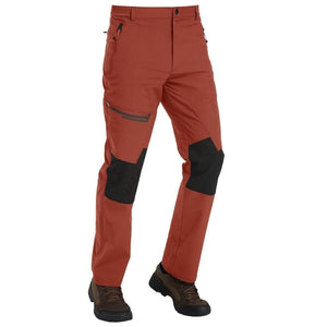 TACVASEN Orange Red Men's Fleece Lined Windproof Water Resistant Ski Pants