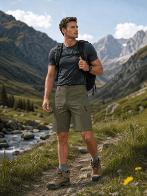 TACVASEN Army Green Men's Hiking Shorts Quick Dry Cargo Shorts