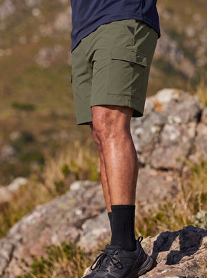 TACVASEN Army Green Mens Hiking Shorts Zippered Pockets