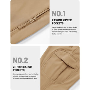 TACVASEN Sand Hiking Water Resistant Combat Fleece Lined Pants