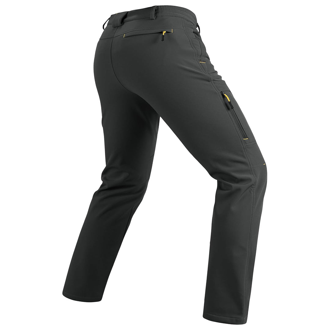 TACVASEN Dark Grey Insulated Fleece Lined Outdoor Snow Pants