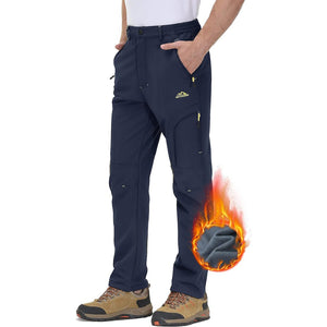 TACVASEN Navy Insulated Fleece Lined Outdoor Snow Pants