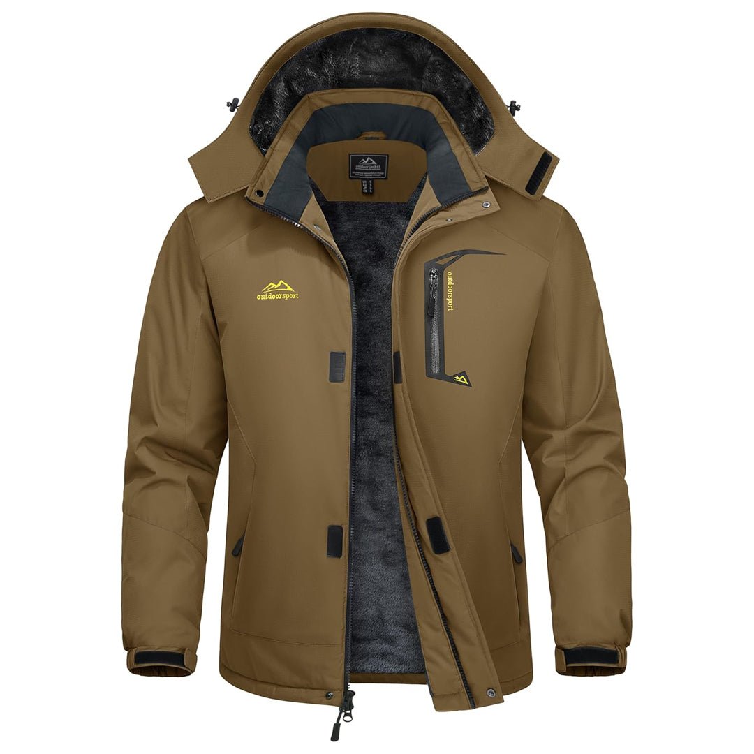 TACVASEN Coffee Insulated Winter Snowboard Ski Parka Jacket