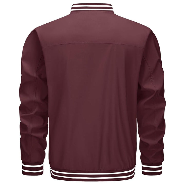 Men’s Lightweight Bomber Jacket Casual Zip Up Spring Fall Windbreaker Coat - L20M202