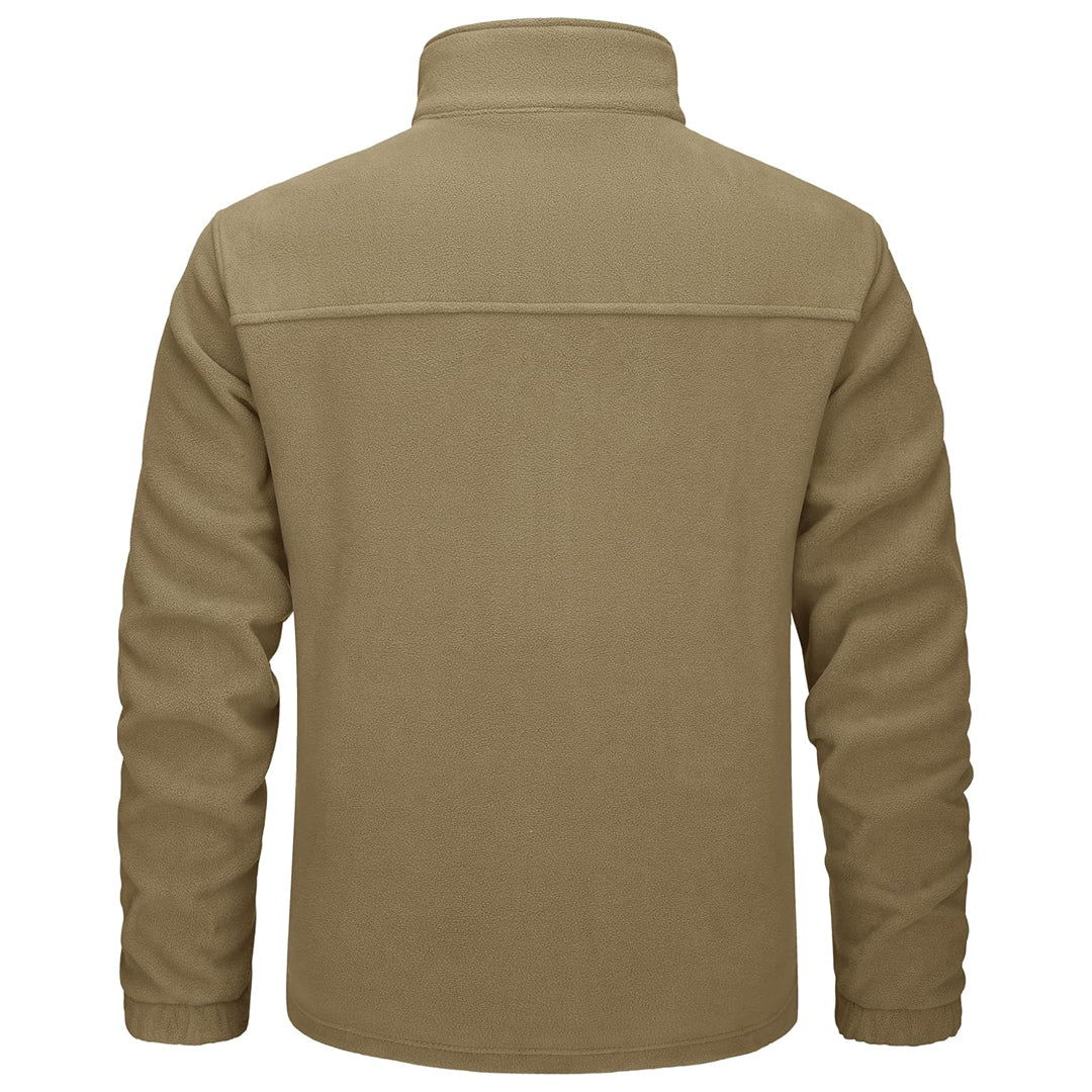 TACVASEN Blue Green Lightweight Polar Fleece Jacket for Hiking