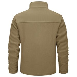 TACVASEN Blue Green Lightweight Polar Fleece Jacket for Hiking