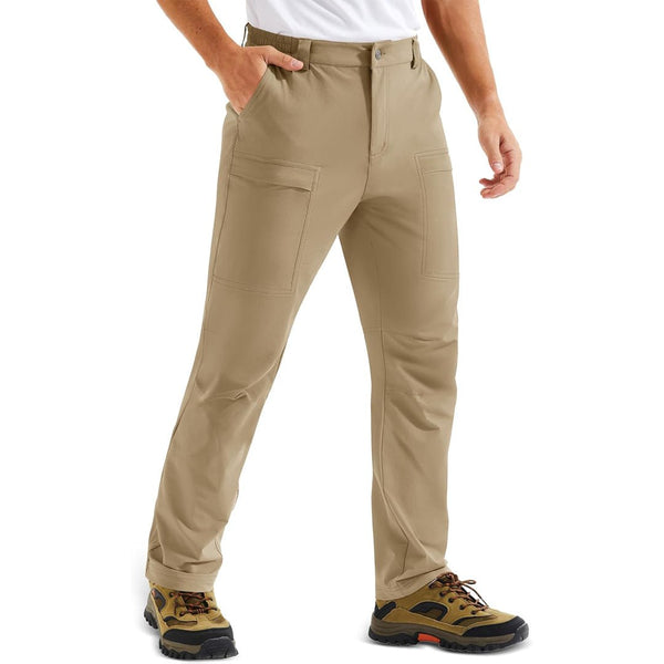 TACVASEN Khaki Lightweight Quick Dry Hiking Pants