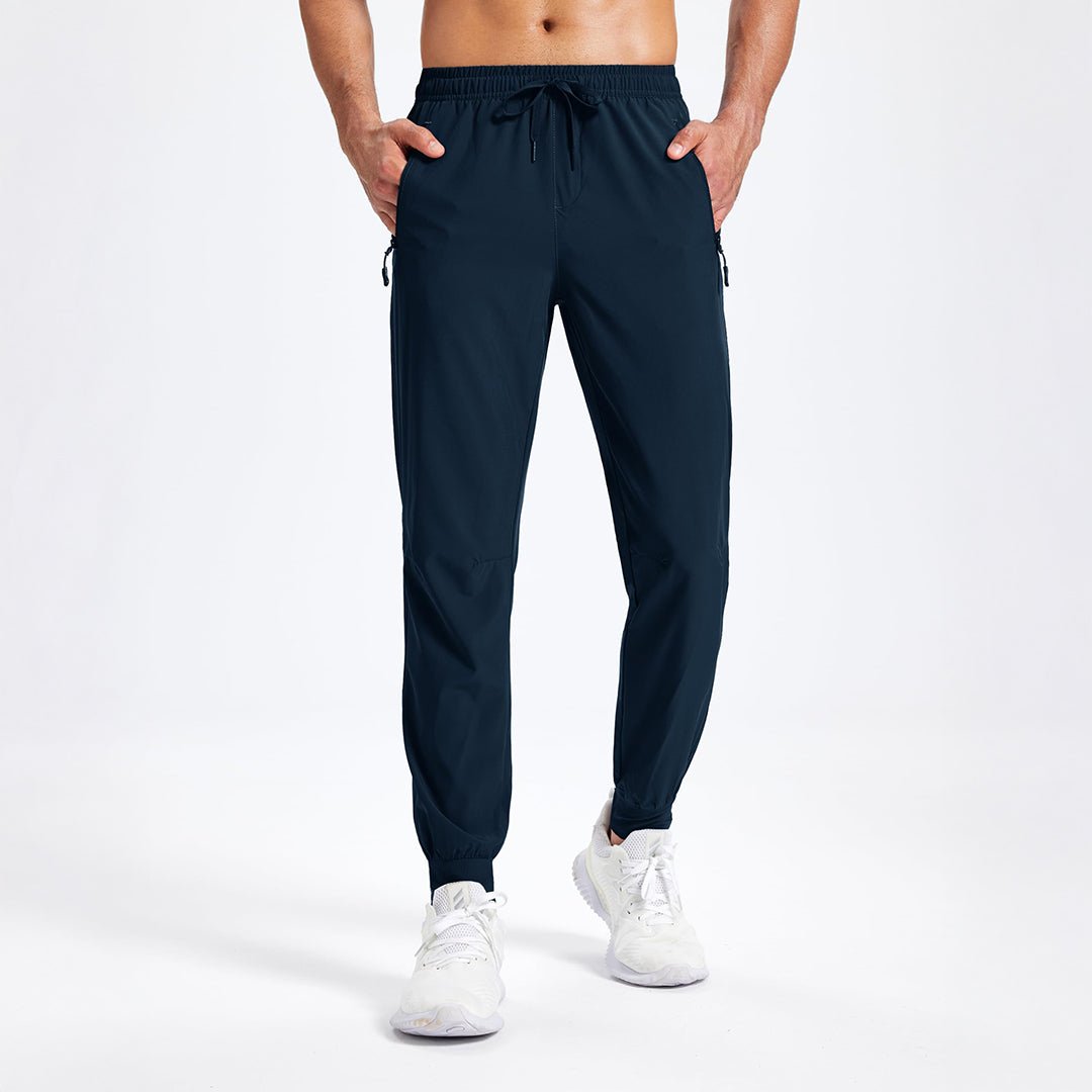 TACVASEN Navy Lightweight Quick Dry Sweat Pants for Hiking