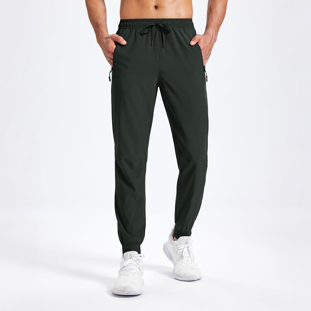 TACVASEN Orange Lightweight Quick Dry Sweat Pants for Hiking