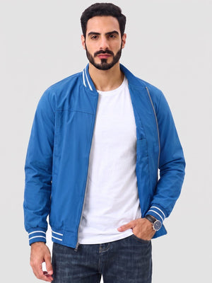 TACVASEN Royal Blue Men's Lightweight Water Resistant Bomber Jacket