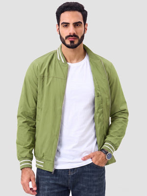 TACVASEN Olive Green Men's Lightweight Water Resistant Bomber Jacket