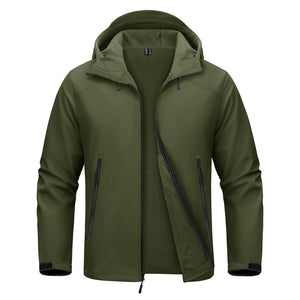 TACVASEN Army Green Lightweight Softshell Outdoor Tactical Jacket