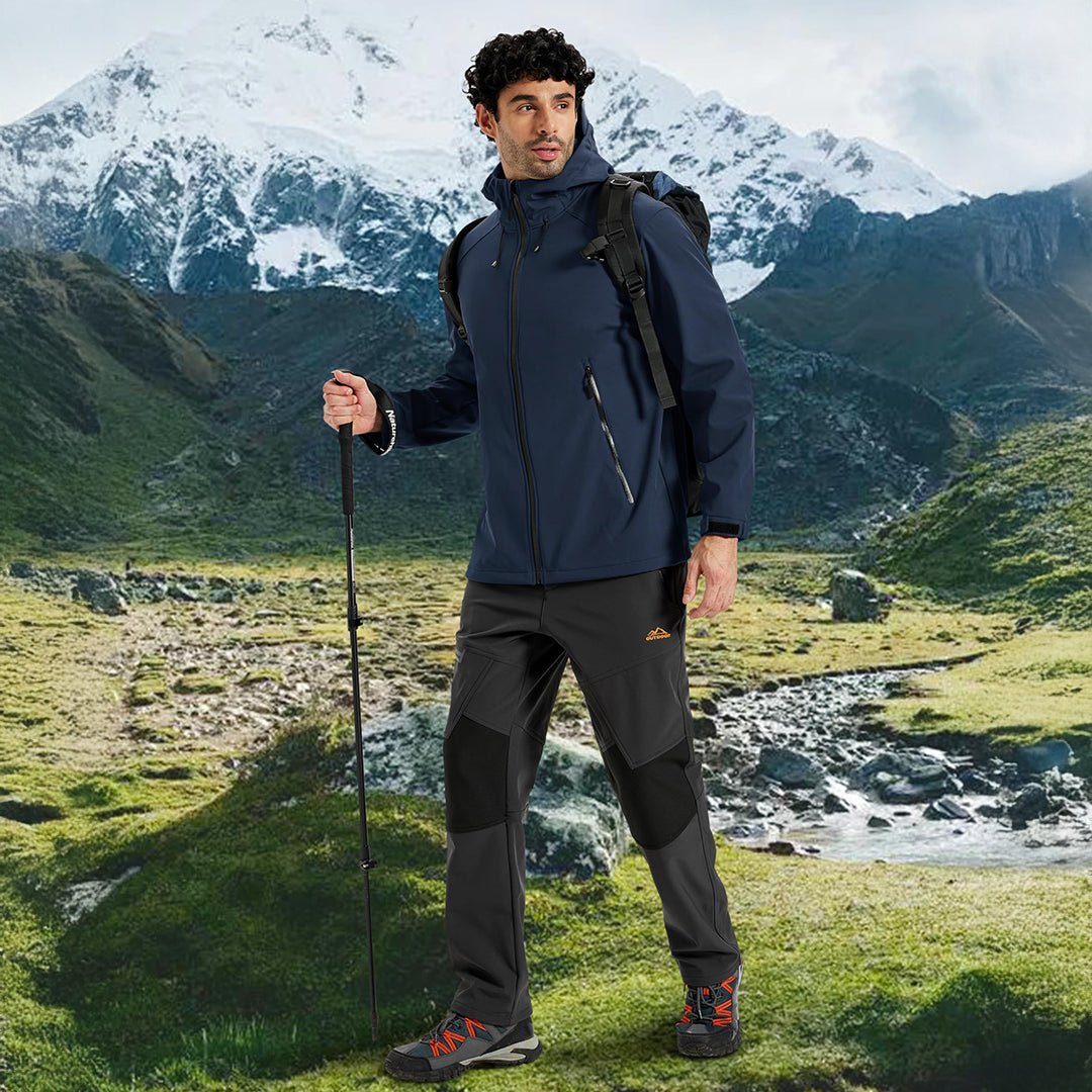 TACVASEN Navy Lightweight Softshell Outdoor Tactical Jacket