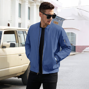 TACVASEN Khaki Vintage Bomber Jacket Padded Lined Coat