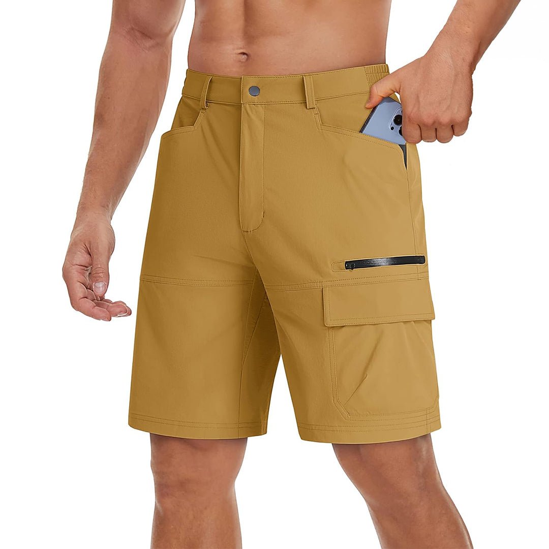 TACVASEN Turmeric Utility Cargo Shorts Quick Drying