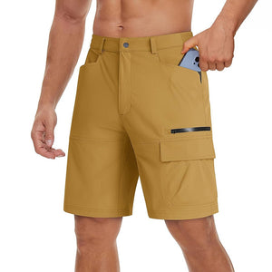 TACVASEN Turmeric Utility Cargo Shorts Quick Drying