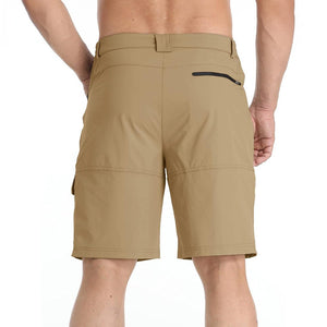 TACVASEN Khaki Utility Cargo Shorts Quick Drying