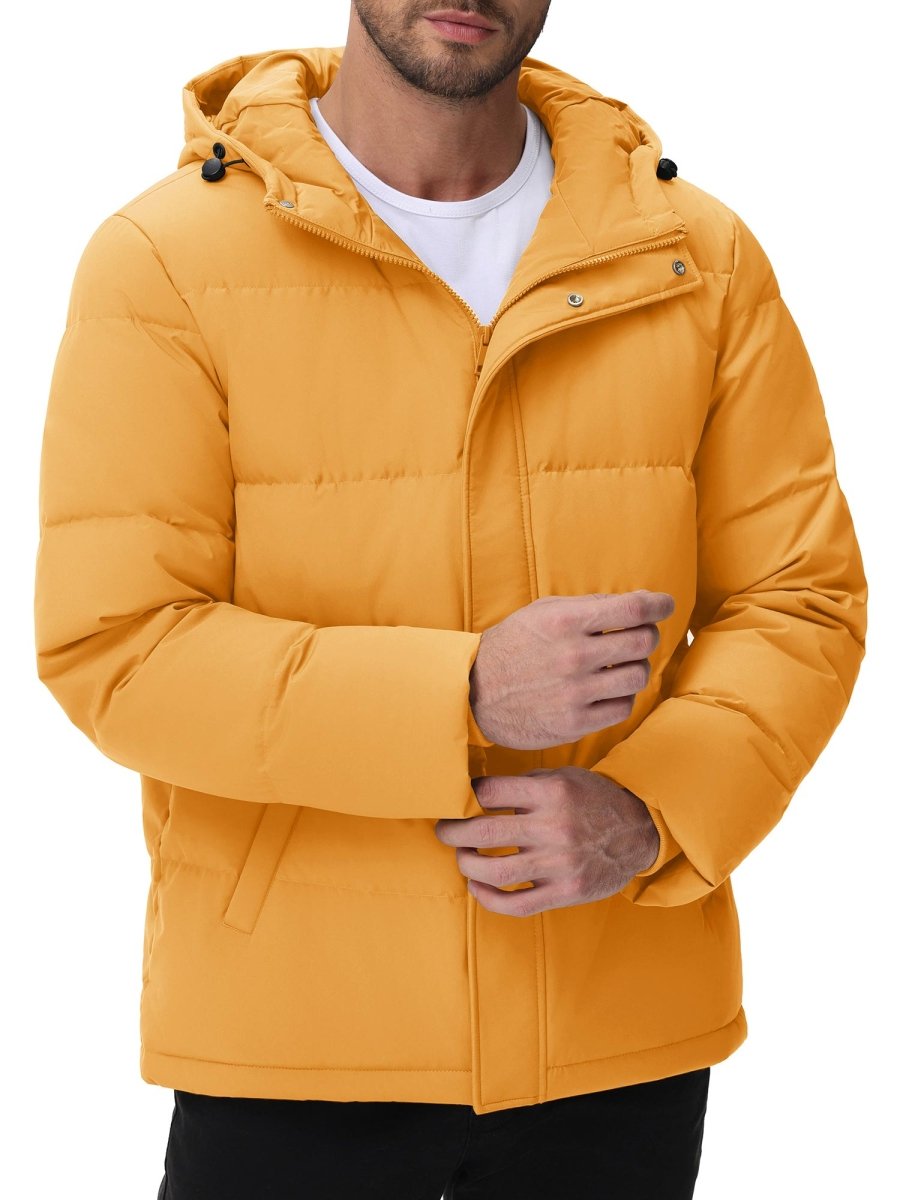 TACVASEN Ginger Men's Puffer Jacket Hooded Down Jacket