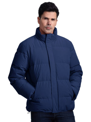 TACVASEN Navy Men's Puffer Jacket Water Resistant Windproof Down Jackets