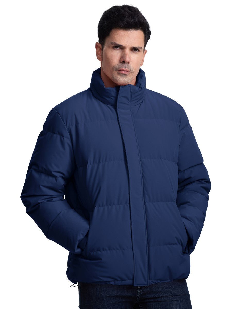 TACVASEN Navy Men's Puffer Jacket Water Resistant Windproof Down Jackets