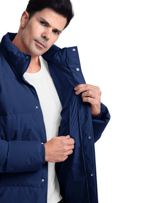 TACVASEN Navy Men's Puffer Jacket Water Resistant Windproof Down Jackets