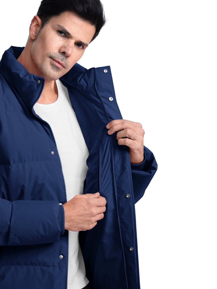 TACVASEN Navy Men's Puffer Jacket Water Resistant Windproof Down Jackets