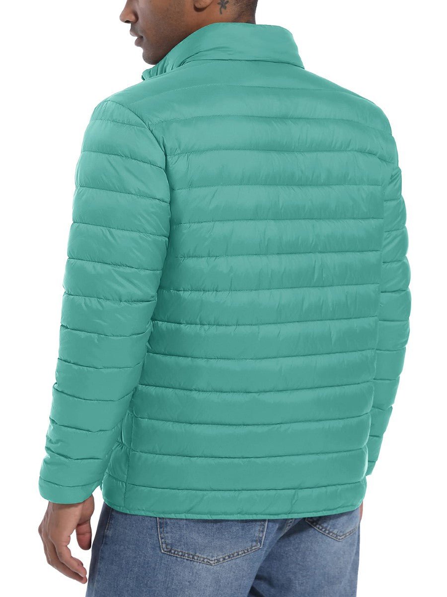 TACVASEN Grey Green Men's Puffer Water Repellent Windproof Insulated Jacket