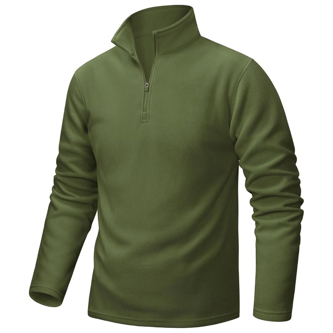 TACVASEN Army Green Men's Pullover Workout Fleece 1/4 Zip Uncw Vintage Sweatshirts