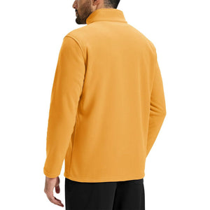 TACVASEN Yellow Men's Pullover Workout Fleece 1/4 Zip Uncw Vintage Sweatshirts