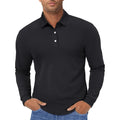 Men's Quick-Dry Long Sleeve Polo Shirt for Golf & Work - google men long sleeve