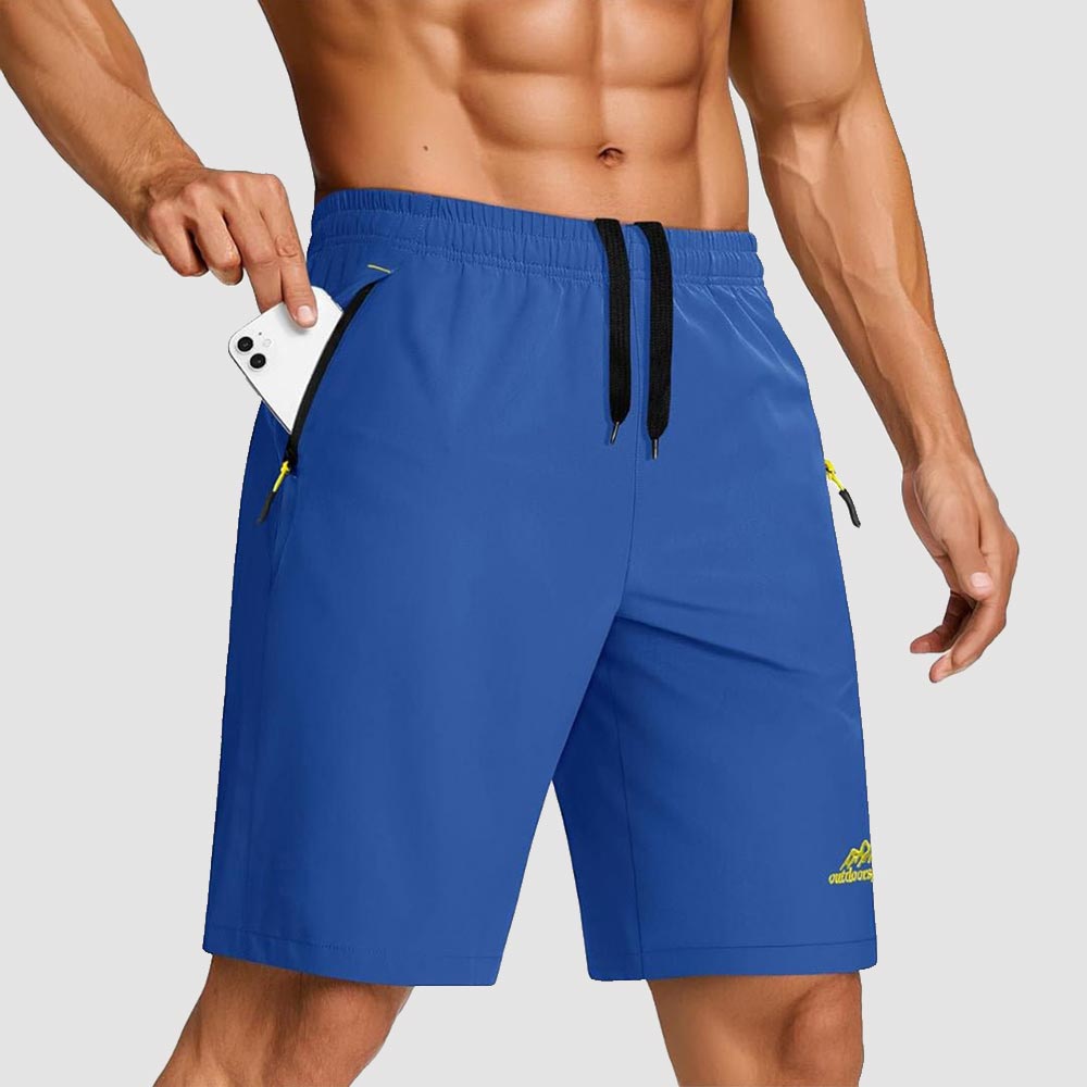 TACVASEN Sapphire Blue Men's Quick Dry Lightweight Water Resistant Running Shorts