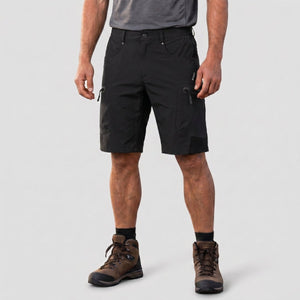 TACVASEN Black Mens Quick - dry Outdoor Cargo Shorts