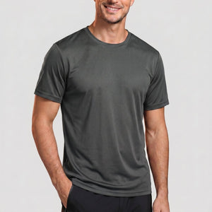 TACVASEN Dark Grey Men's Quick - Dry Sun Protection Rash Guard T-Shirts