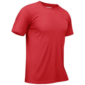TACVASEN Tomato Red Men's Quick - Dry Sun Protection Rash Guard T-Shirts