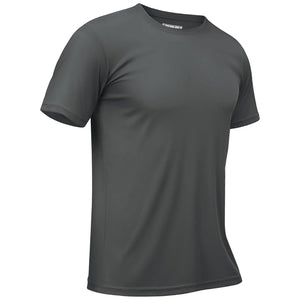 TACVASEN Dark Grey Men's Quick - Dry Sun Protection Rash Guard T-Shirts