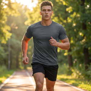 TACVASEN Dark Grey Men's Quick - Dry Sun Protection Rash Guard T-Shirts