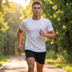 TACVASEN White Men's Quick - Dry Sun Protection Rash Guard T-Shirts