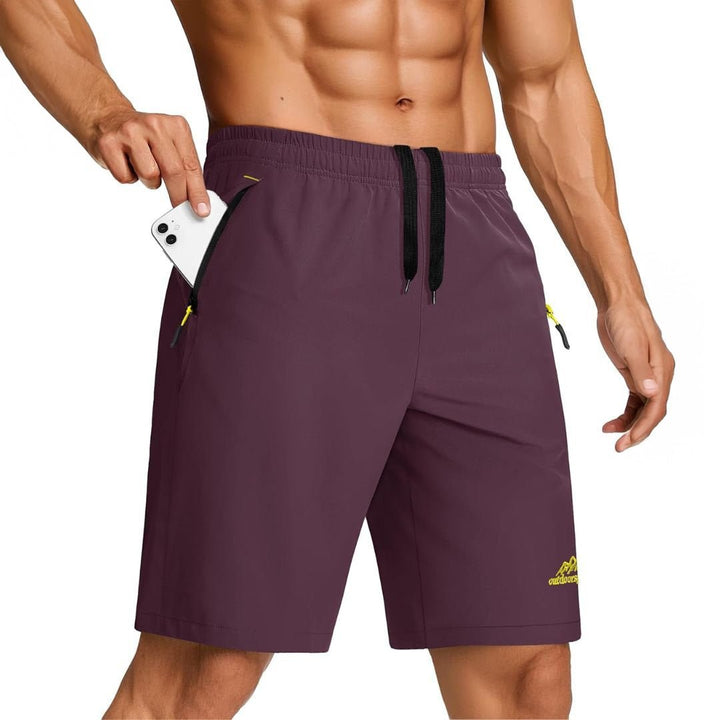 Men's Running Workout Shorts Quick Dry Gym Shorts - 12326D